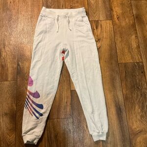 Nike White Joggers with Multicolor Design